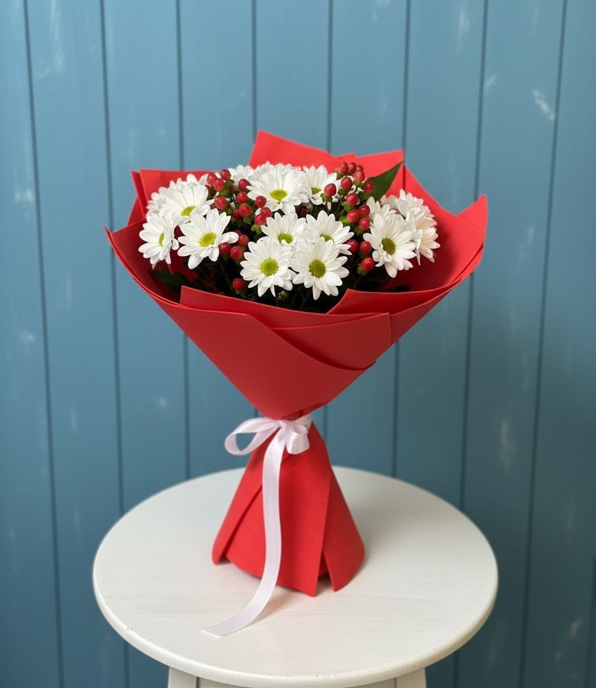 Букет цветов из: Хризантемы в Мотяково