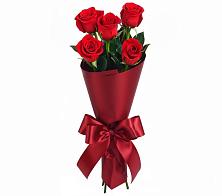 Букет 5 Красных роз Эдлесс Лав в Мотяково