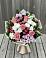 Букет цветов из: Альстромерии, Гвоздики, Розы и Хризантемы в Мотяково