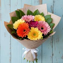 Букет цветов из:  Герберы в Мотяково