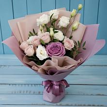 Букет цветов из:  Розы и Лизиантусы #REPLACE_PRED# Мотяково