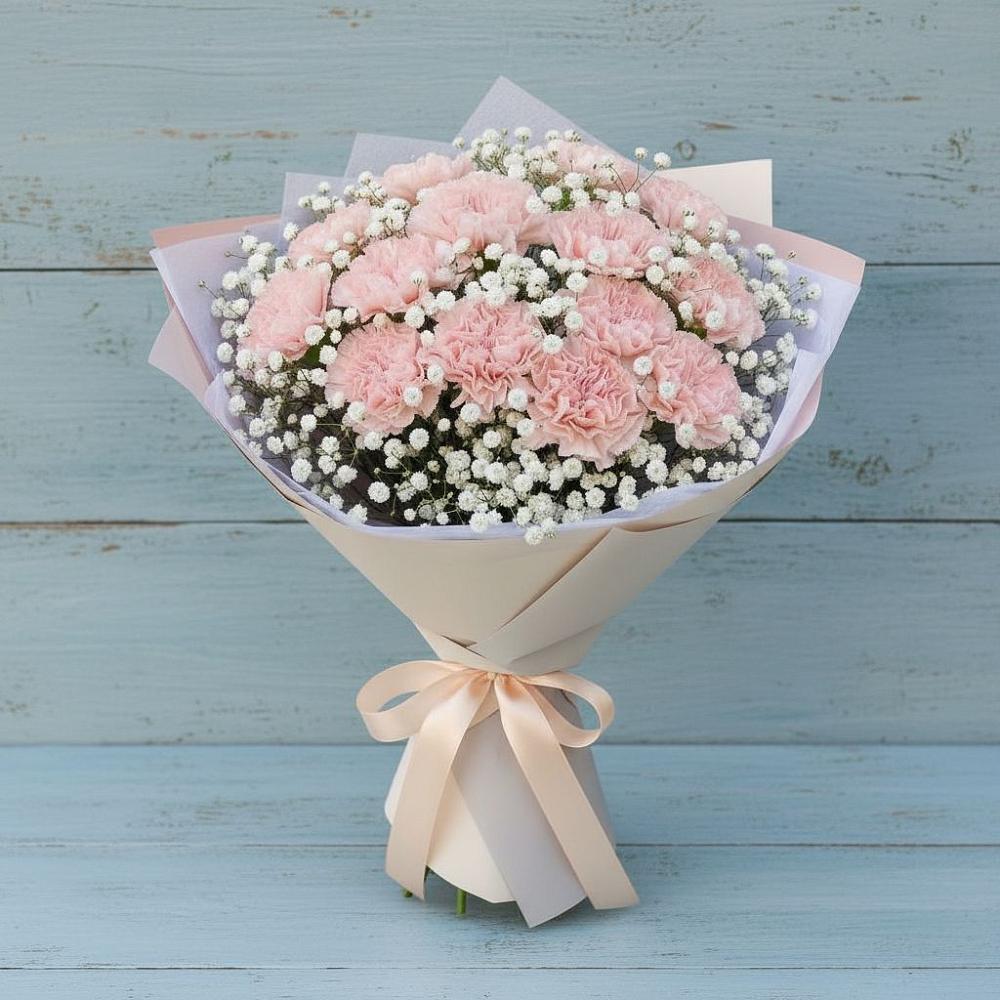 Букет цветов из: Гвоздики в Мотяково