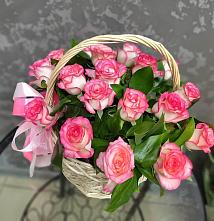 Цветочная композиция из Розы в корзине #REPLACE_PRED# Мотяково