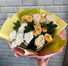 Букет цветов из:  Розы и Хризантемы #REPLACE_PRED# Мотяково