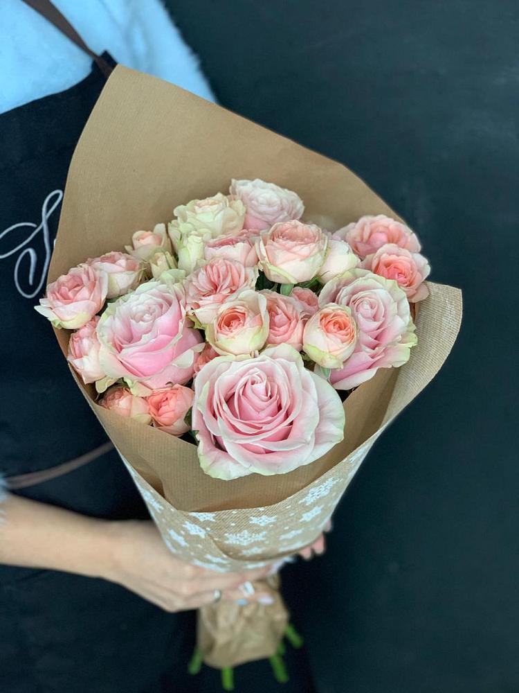 Букет цветов из: Хризантемы и Розы в Мотяково