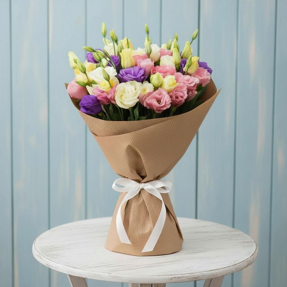 Букет цветов из: Лизиантусы в Мотяково