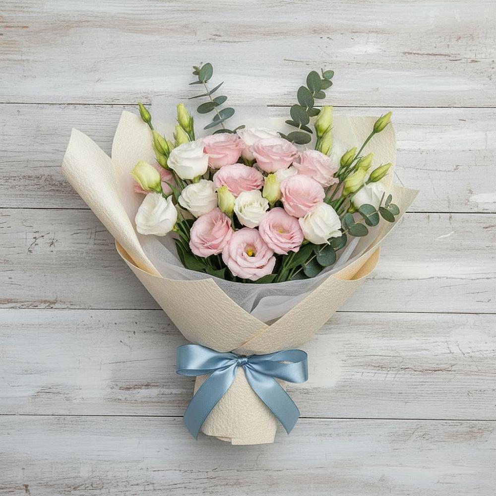 Букет цветов из: Лизиантусы в Мотяково